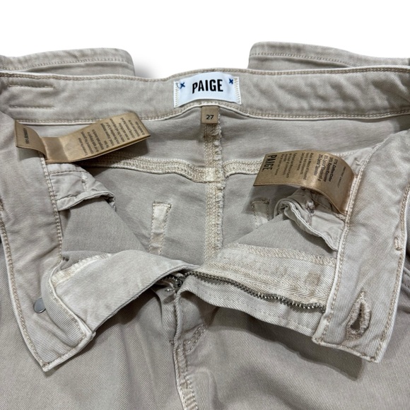 PAIGE Jolie High Rise Slim Ankle Pants Women’s Size 27 Vintage Warm Sand - Picture 4 of 9